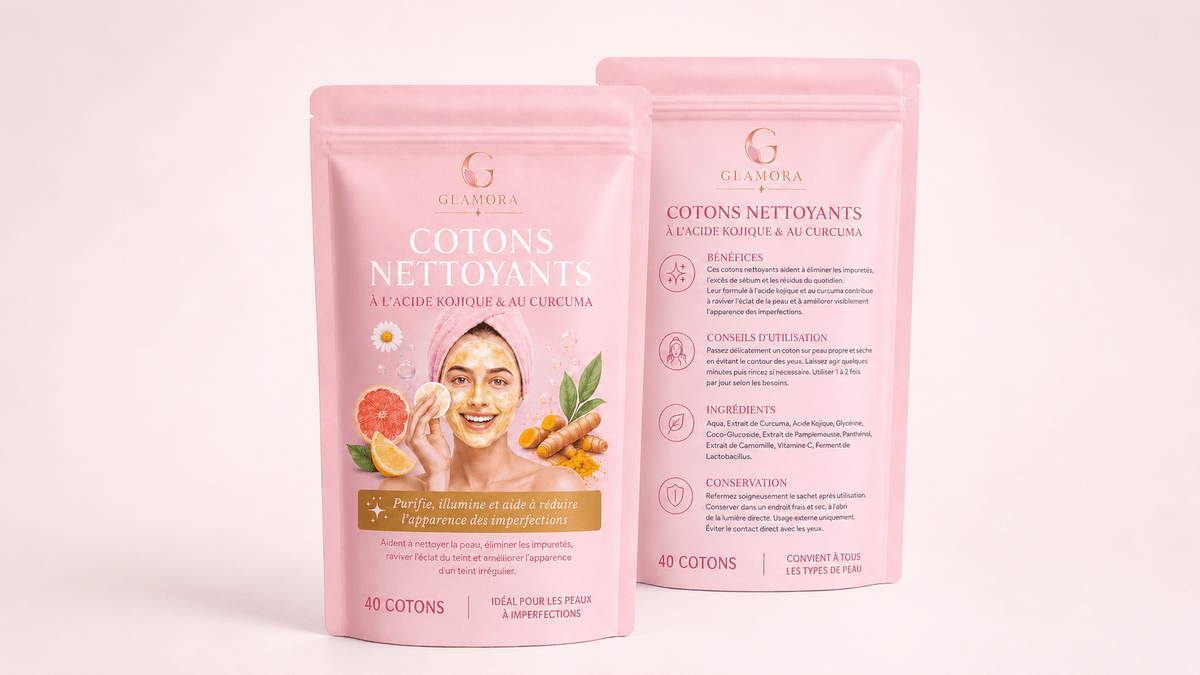 Cotons Glamora au Curcuma & Acide Kojique